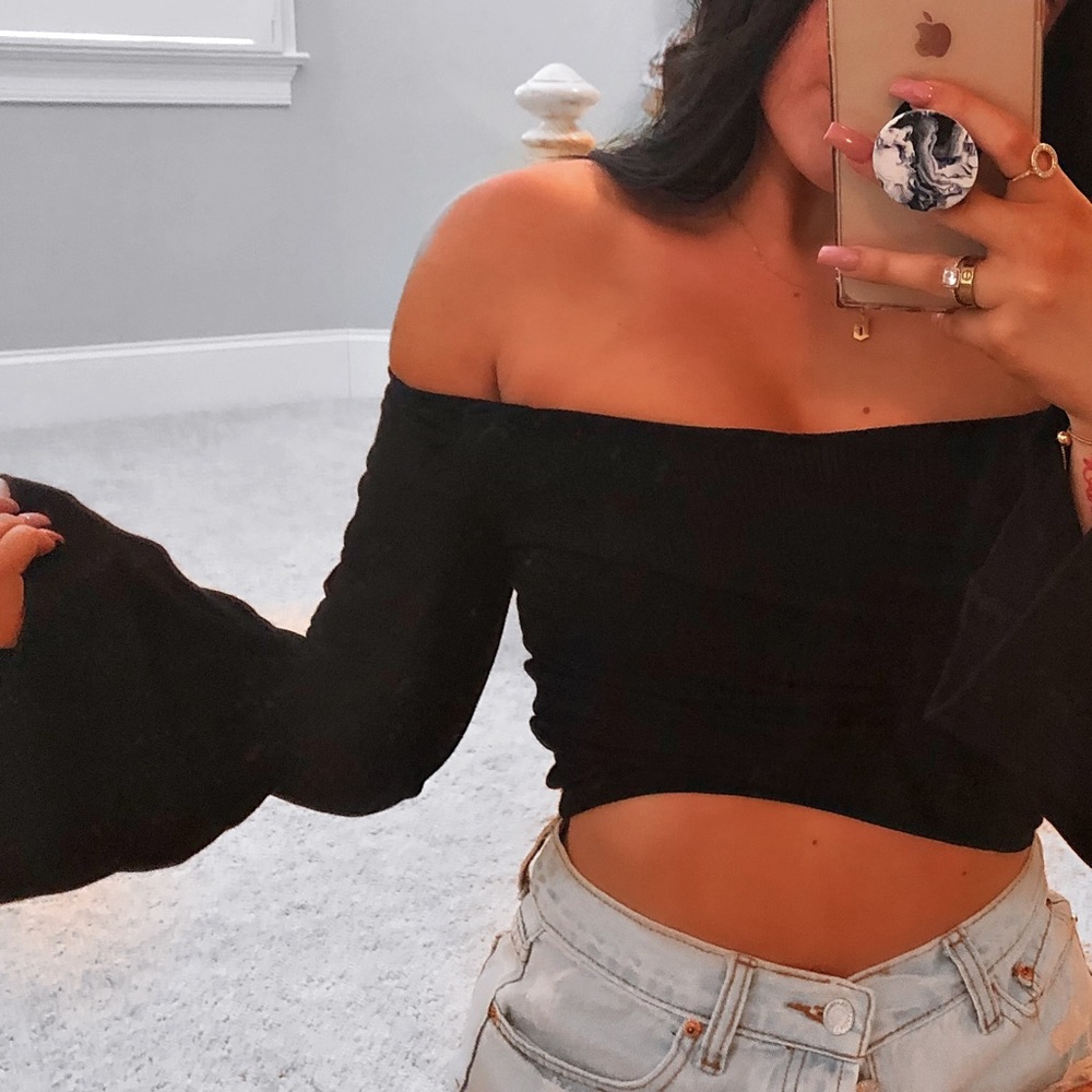⭐️Topshop petite flared top⭐️